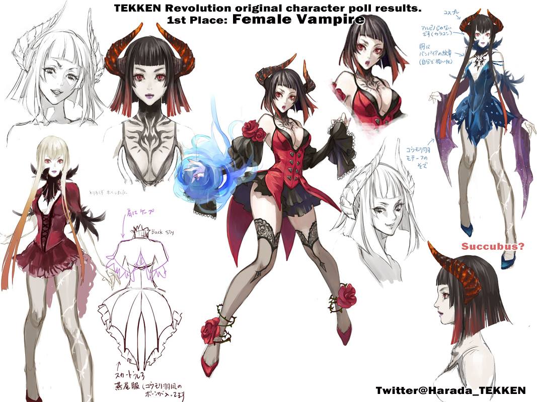 Tekken revolution-female-vampire-art