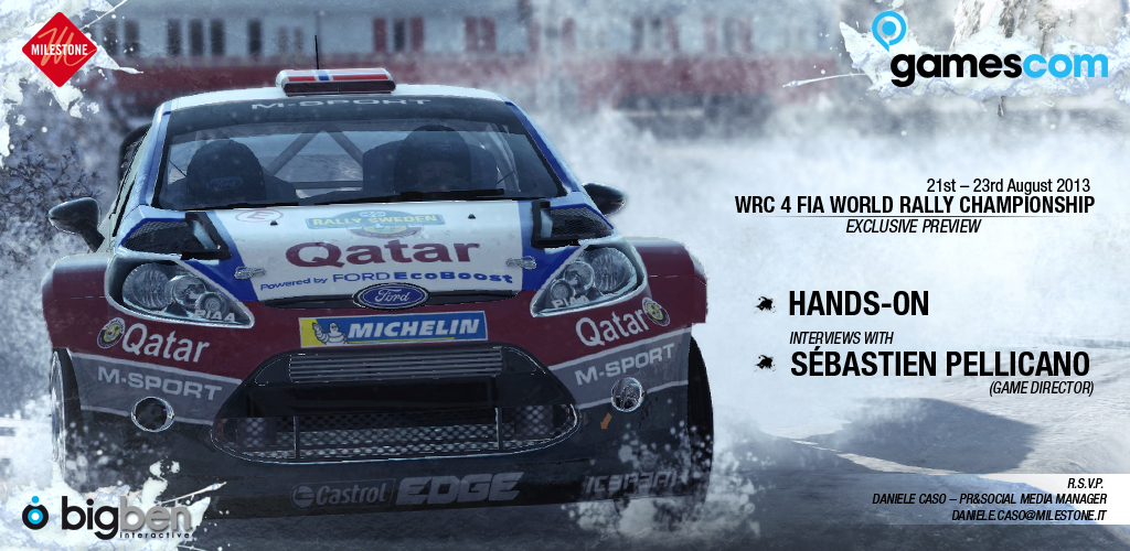 WRC4  - Gamescom2013 - Invito