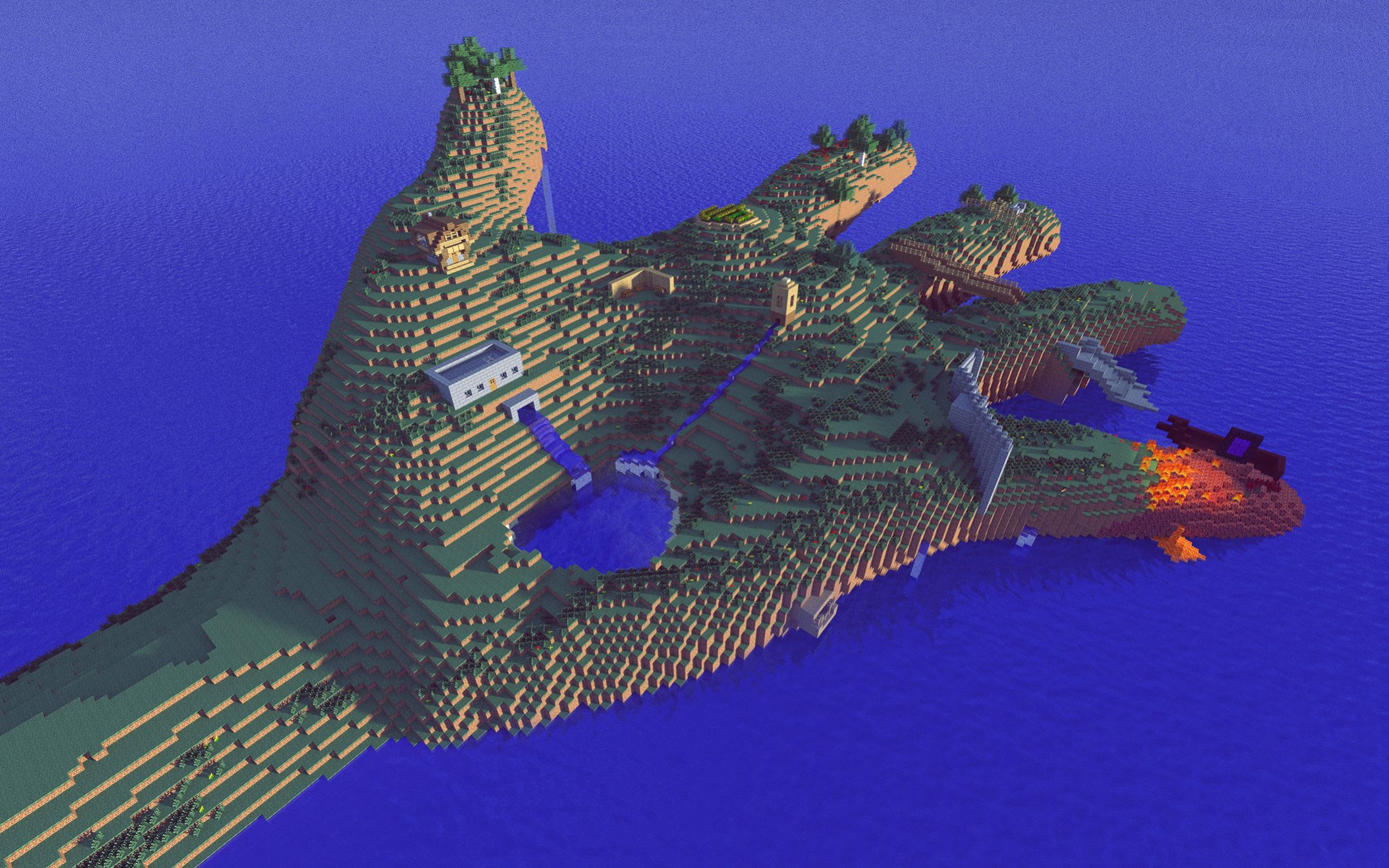 minecraft-hand-island