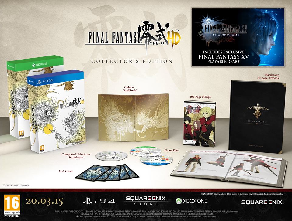 Final Fantasy type-0 had collector's edition