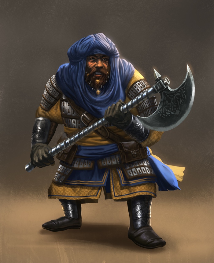 Seven Dragon Saga atwrork dwarf knight