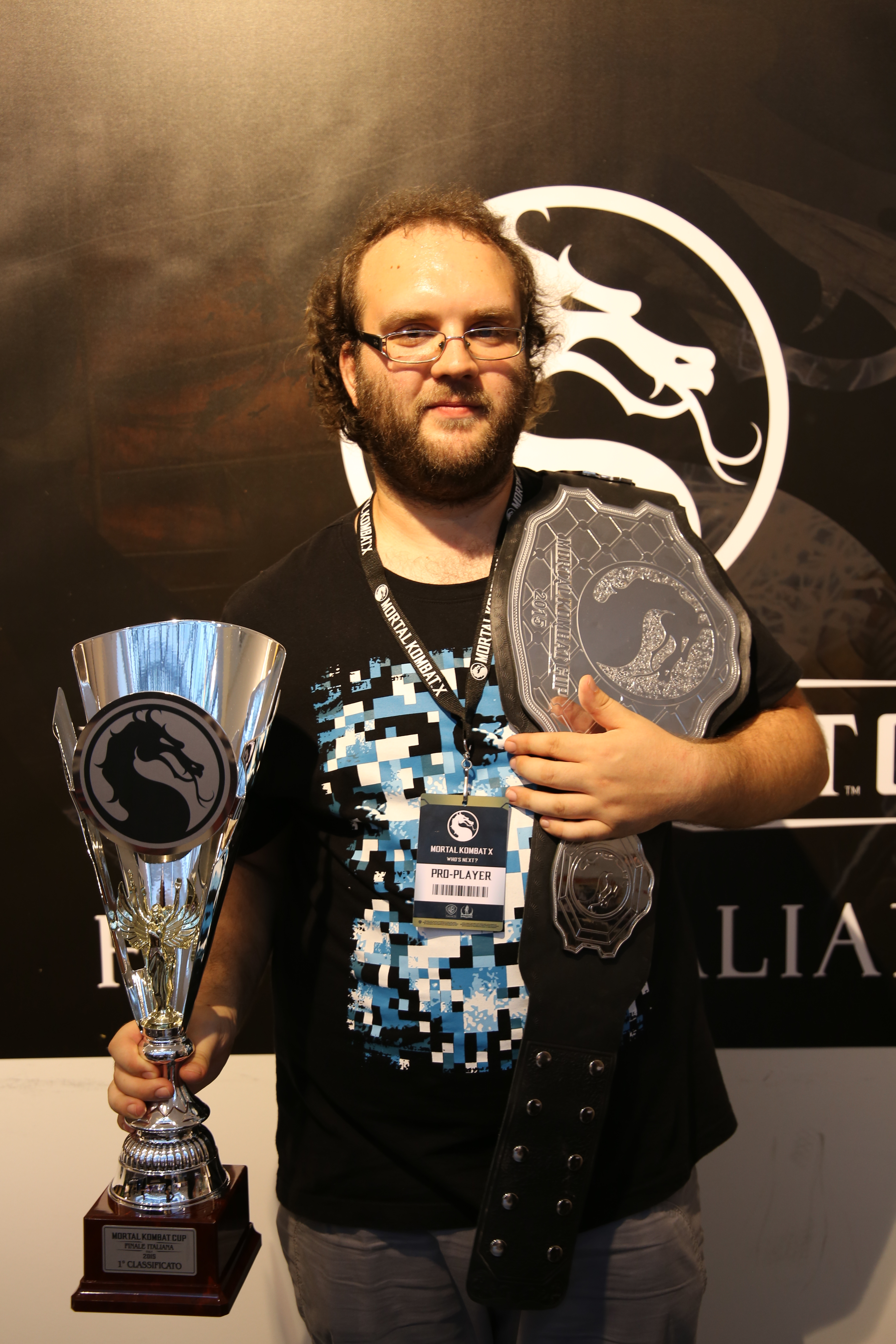 Andrea Cavalieri, 25 anni, di Roma è il vincitore della Mortal Kombat Cup: il mese prossimo si giocherà il titolo europeo