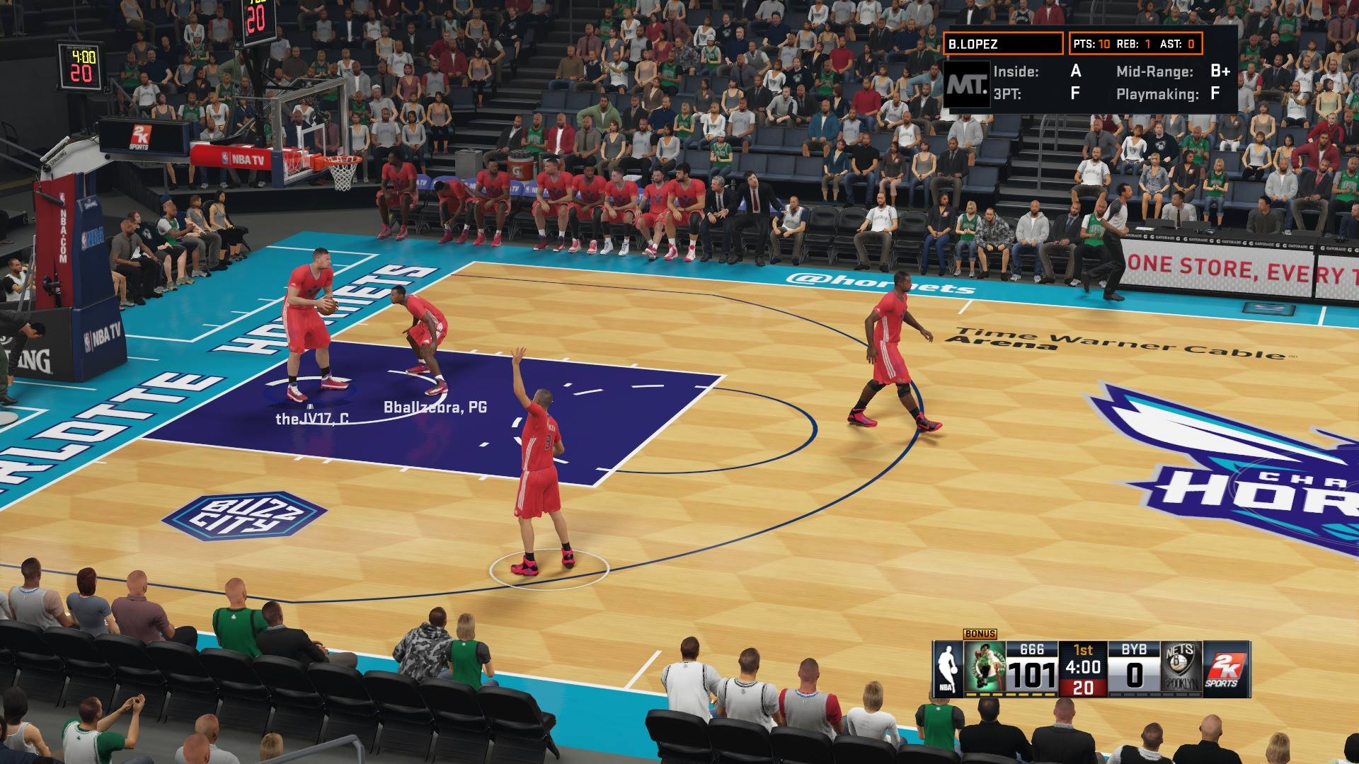NBA 2K16 in game