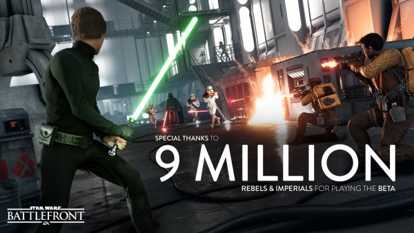 Star Wars Battlefront 9 milioni di utenti per la beta