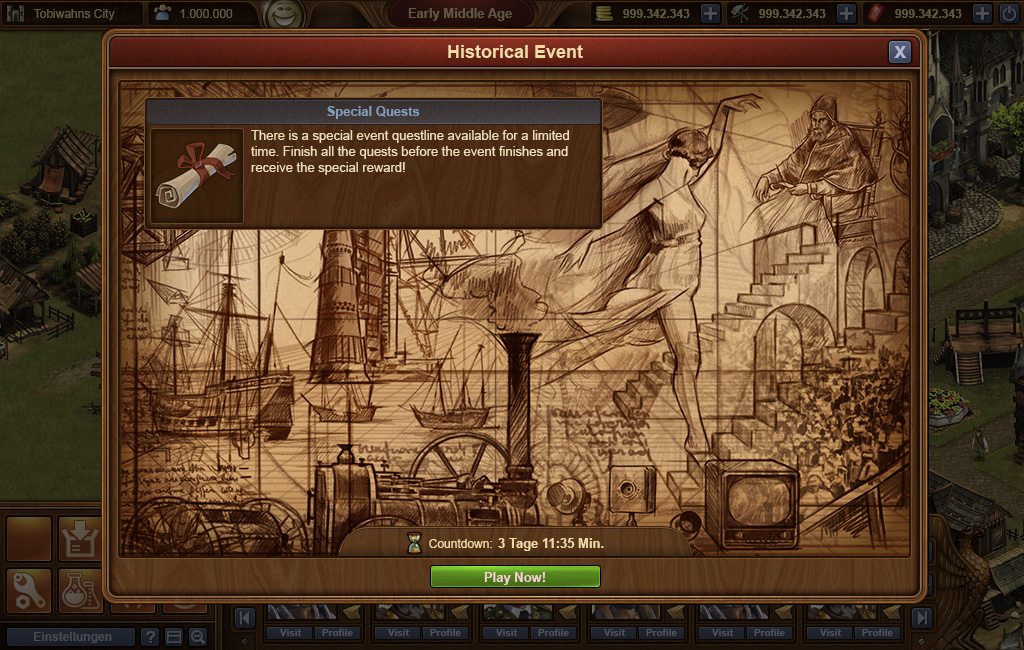 Forge of Empires celebra la storia con un anno di eventi in-game
