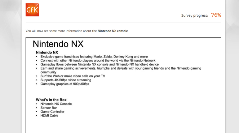 Nintendo NX specifiche tecniche rumor