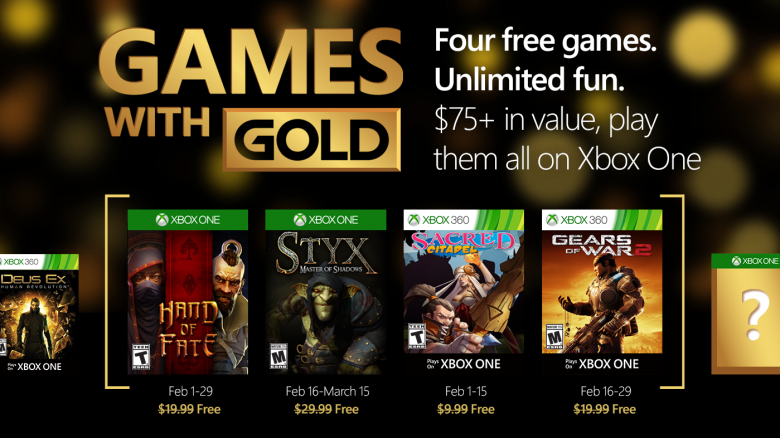 games with gold xbox febbraio 16