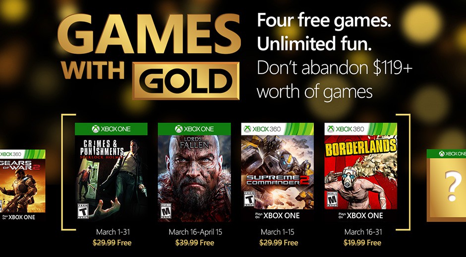 Games with gold marzo 2016