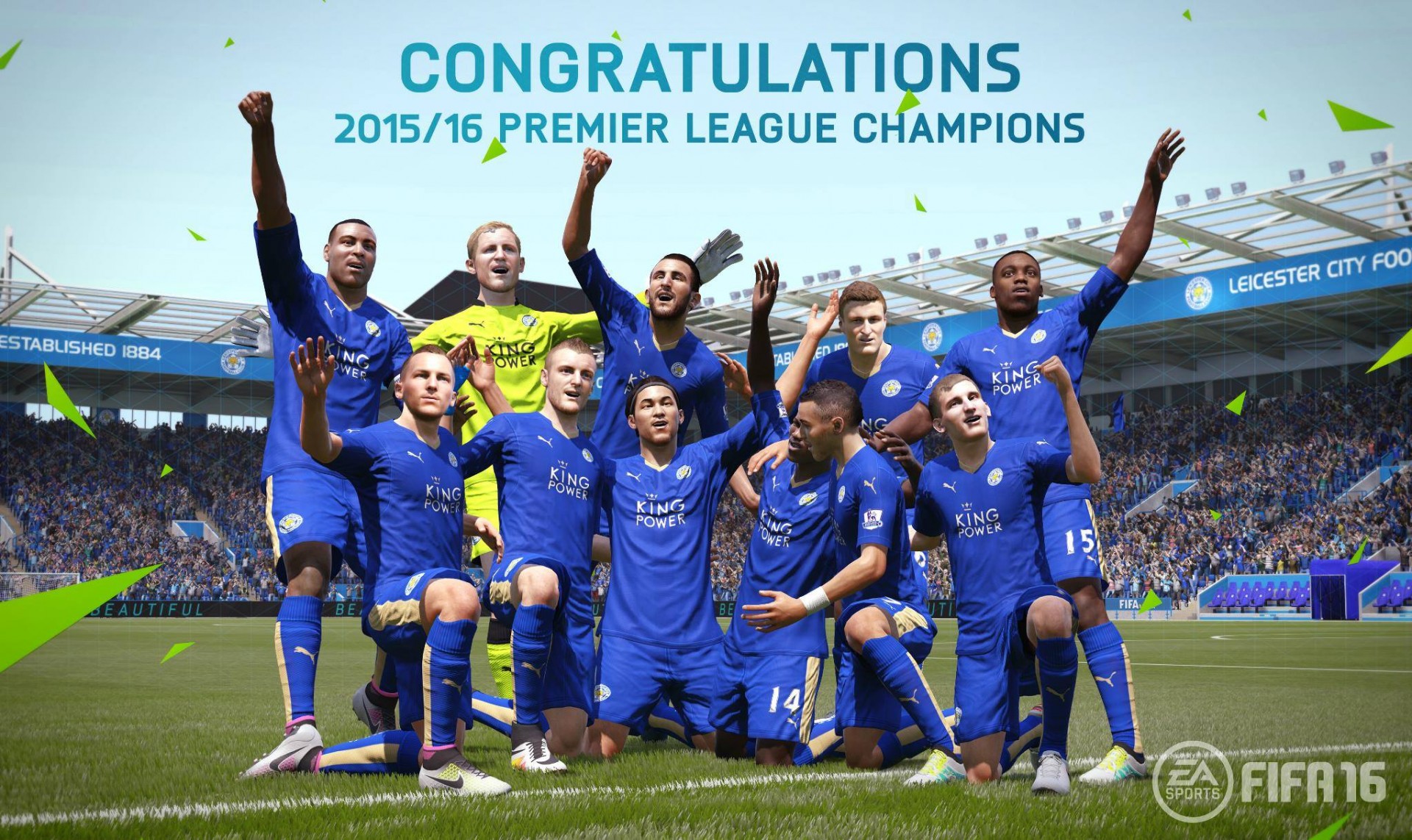 Leicester Fifa 16 campione di Inghilterra