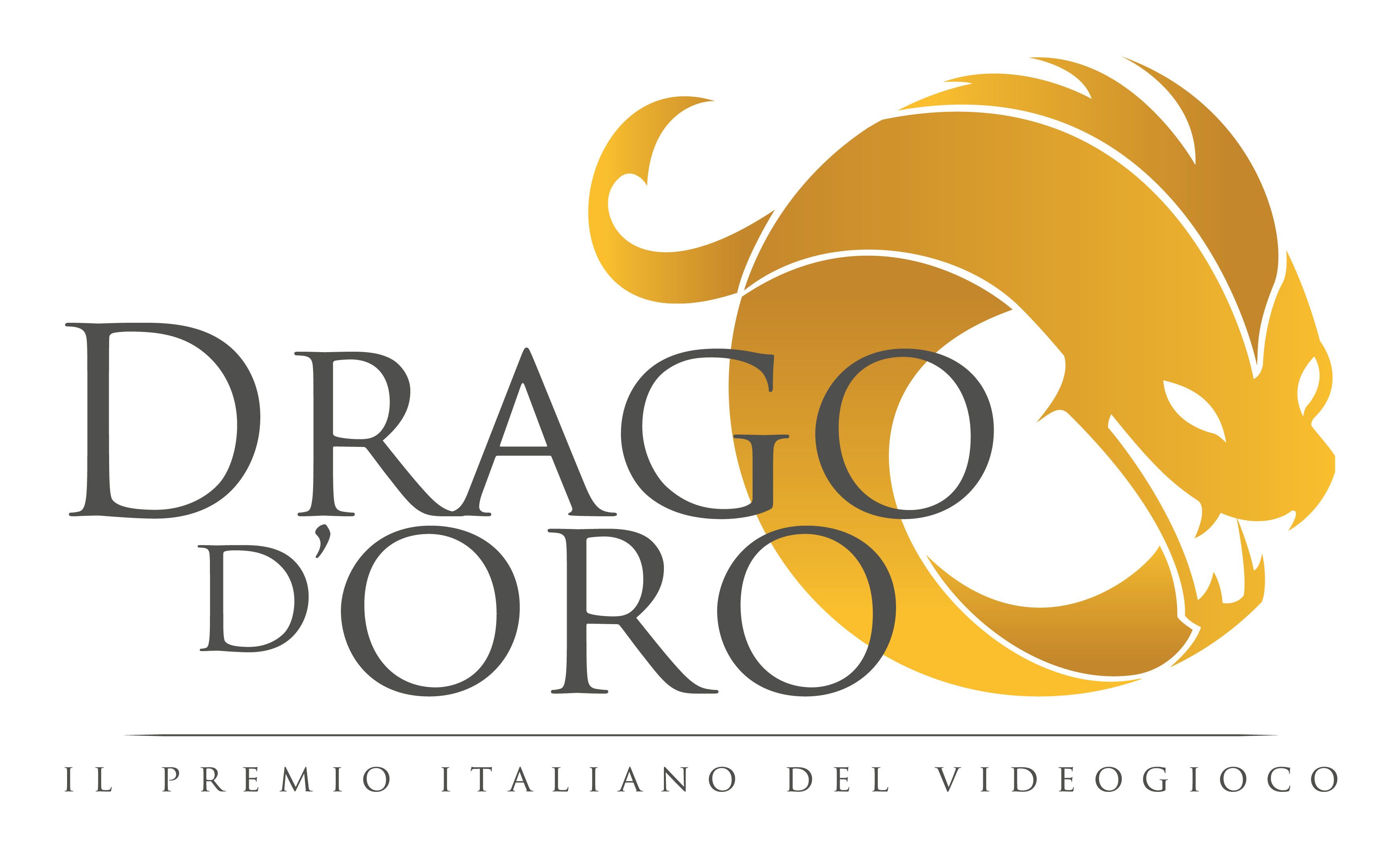 Drago d'Oro - Logo Bianco