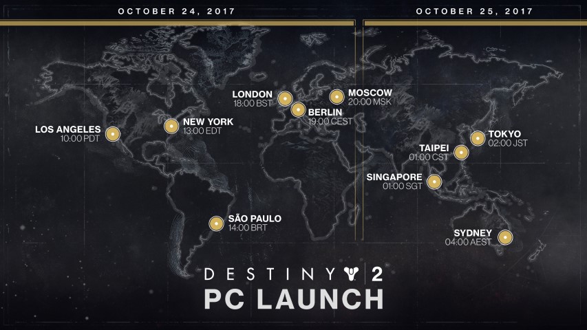 Destiny 2 mappa lancio Pc
