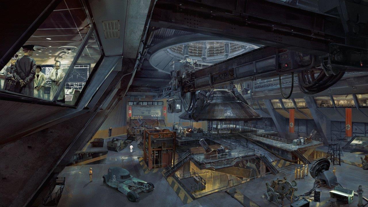 ROW_Wolfenstein II_Area_52_hangar_interior