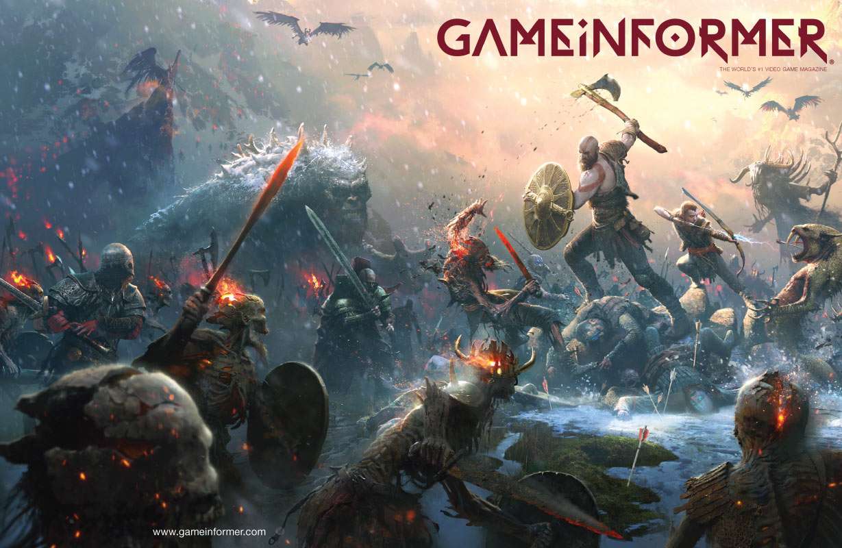 God of War copertina febbraio 2018 di gameinformer