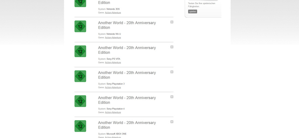 Another World: 20th Anniversary Edition in arrivo su console?