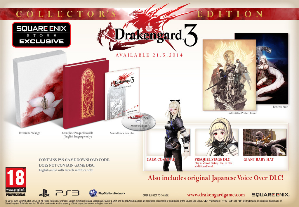 Drakengard 3, la Collector’s Edition confermata per l’Europa in arrivo a maggio