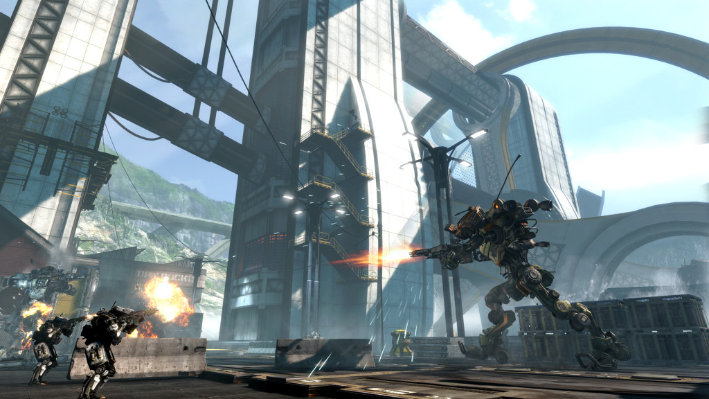 Titanfall, tre immagini della mappa Export del dlc Frontier’s Edge
