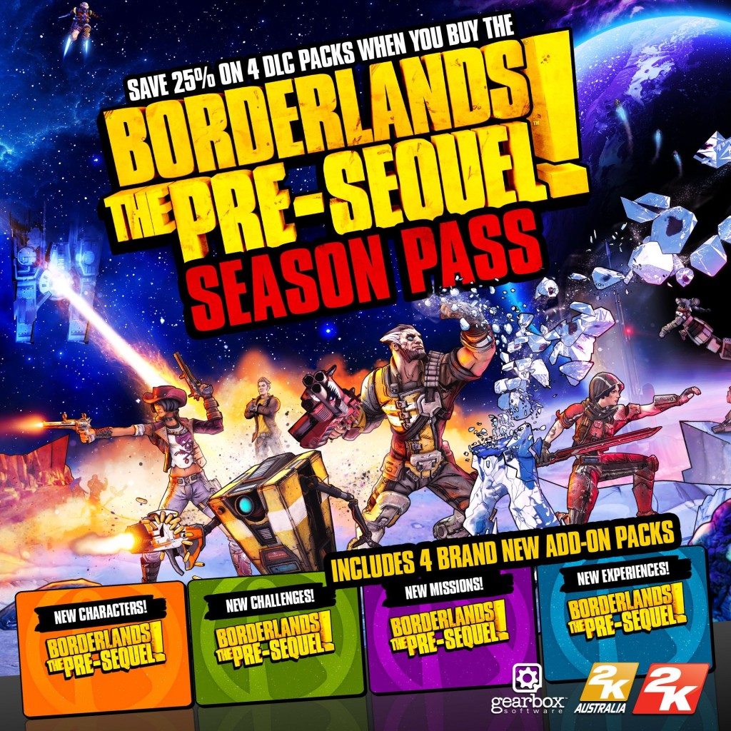 Borderlands: The Pre-Sequel, ufficializzato il Season Pass