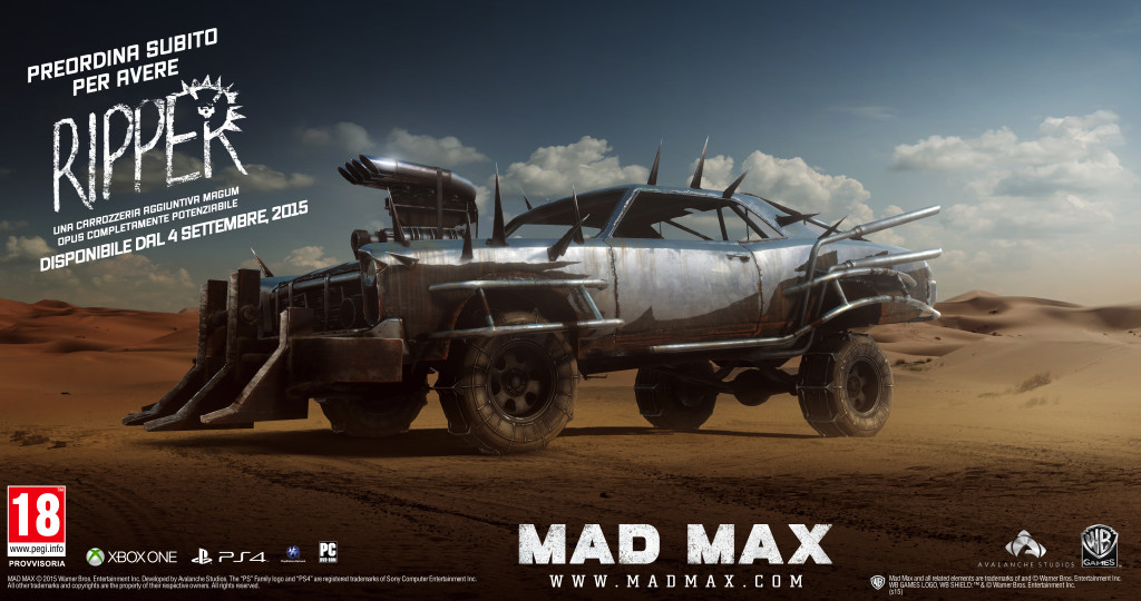 Mad Max uscirà a settembre su Pc e Next-Gen; cancellate le versioni PS3 e 360