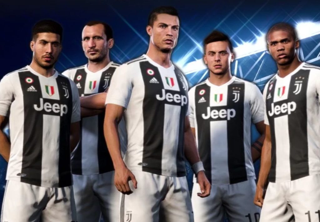 La prima immagine della schermata iniziale di Fifa 19