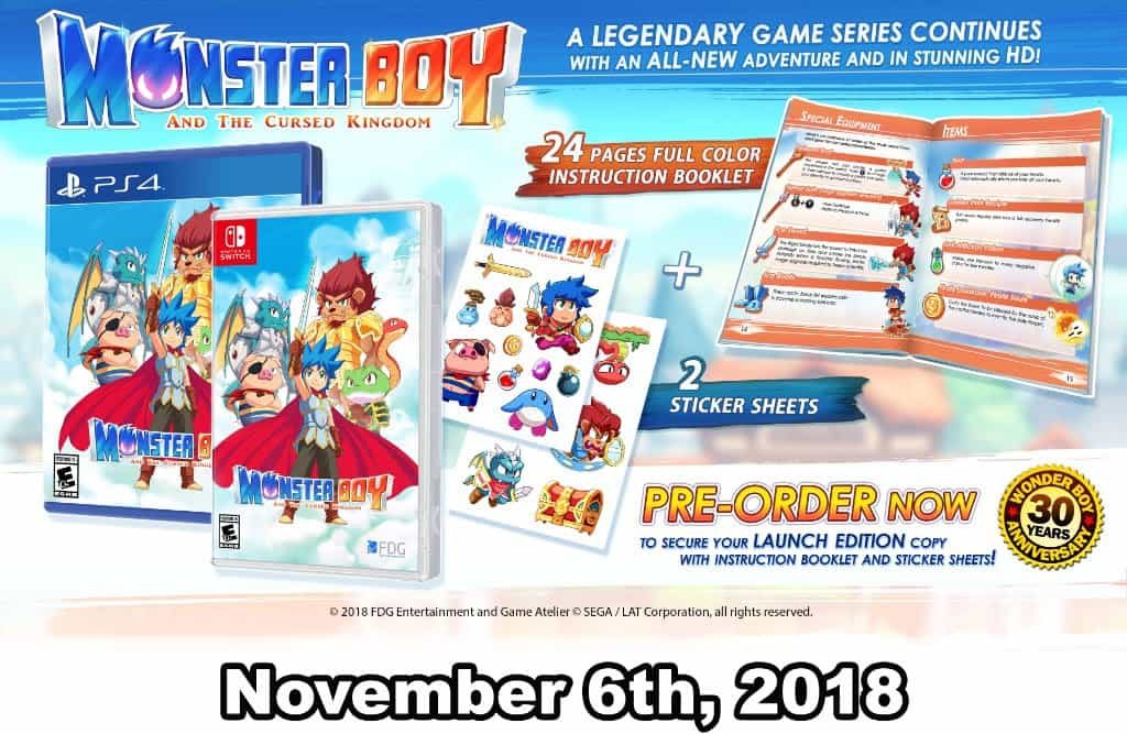 Monster Boy and The Cursed Kingdom arriva questo novembre