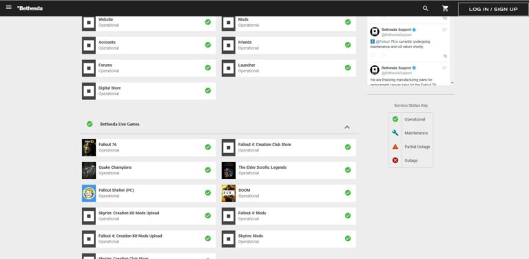 fallout 76 server status fallout 76 server status