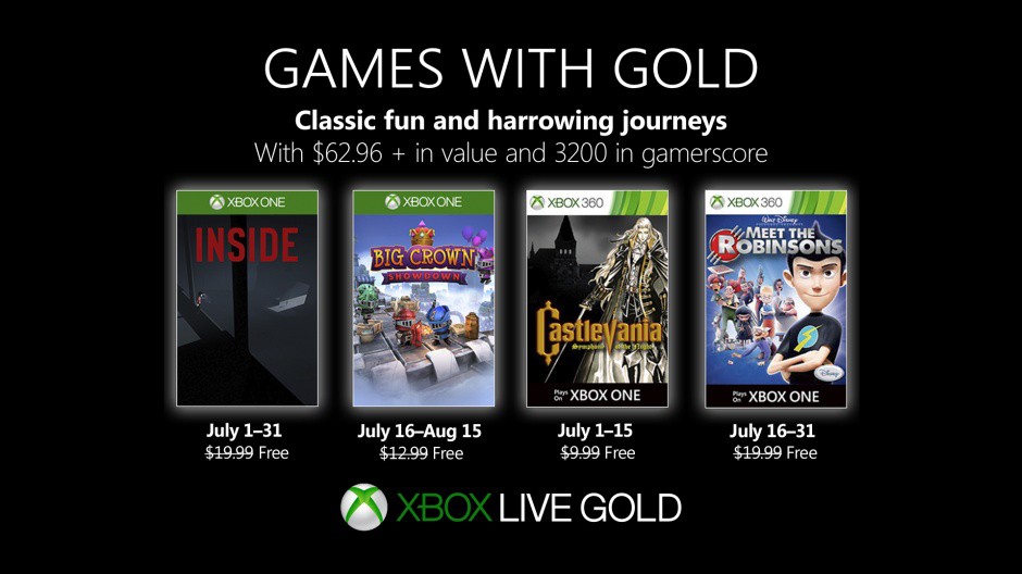 Xbox, ecco i giochi Games With Gold di luglio