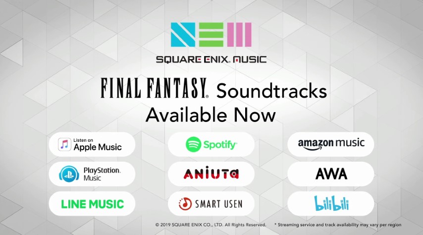 La libreria musicale Square Enix approda sulle piattaforme streaming
