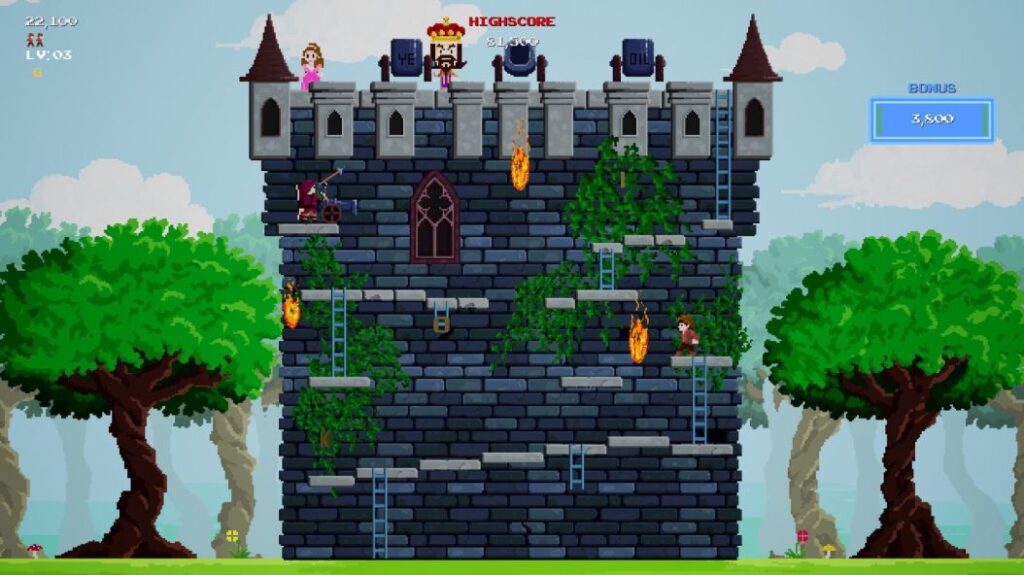 Castle Kong si avvicina su Pc e Switch