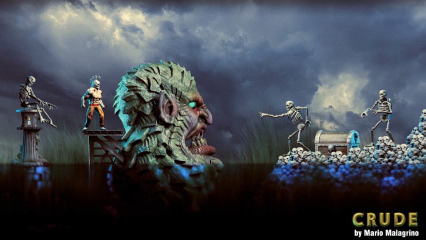 Crude si mostra in un video gameplay